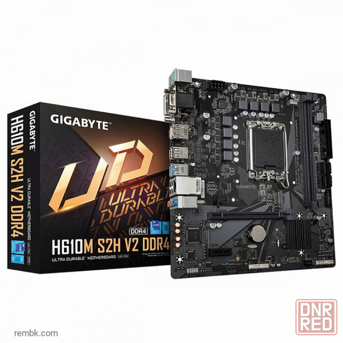 Материнская плата gigabyte h610m s2h v2 ddr4 lga1700 в макеевке днр | Гарантия Донецк - изображение 1