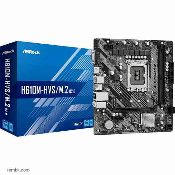 Материнская плата asrock h610m-hvs/m.2 r2.0 lga1700 в макеевке днр | Гарантия Донецк