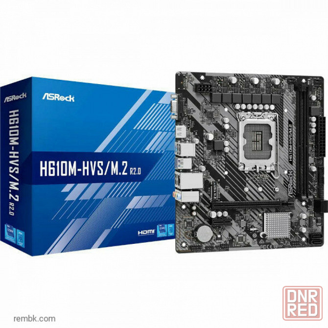 Материнская плата asrock h610m-hvs/m.2 r2.0 lga1700 в макеевке днр | Гарантия Донецк - изображение 1