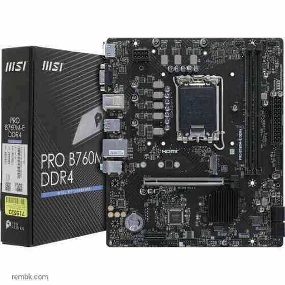 Материнская плата msi pro b760m-e ddr4 lga1700 в макеевке днр | Гарантия Донецк