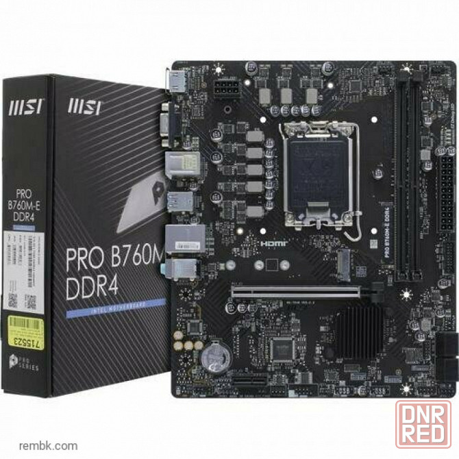 Материнская плата msi pro b760m-e ddr4 lga1700 в макеевке днр | Гарантия Донецк - изображение 1