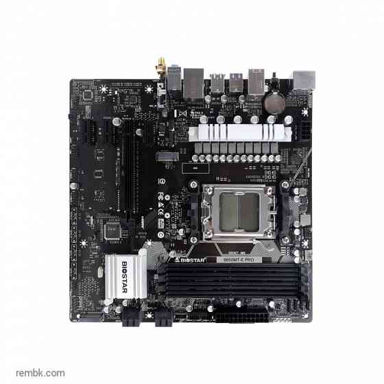 Материнская плата biostar b650mt-e pro, socketam5, amd b650, matx по доступной цене в макеевке днр | Гарантия Донецк