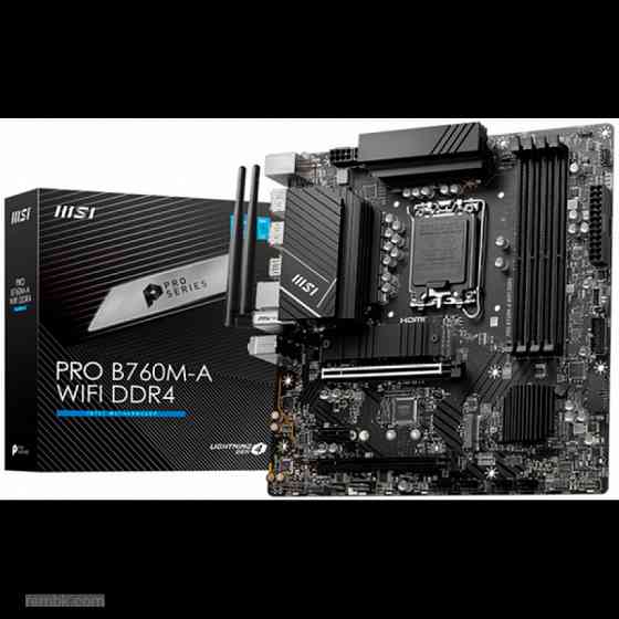Материнская плата msi b760 lga1700 ddr4 ( pro b760m-a wifi ddr4 ) matx, ret в макеевке днр | Гарантия Донецк