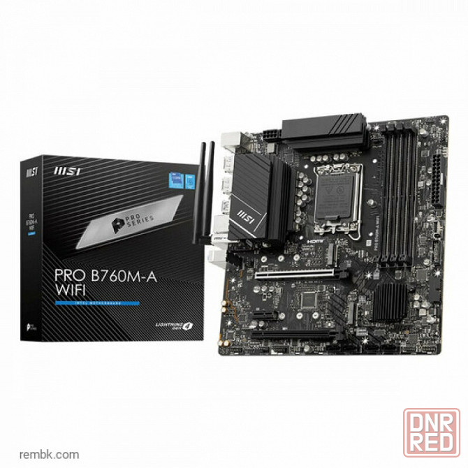 Материнская плата msi pro b760m-a wifi ddr5 lga1700 в макеевке днр | Гарантия Донецк - изображение 1
