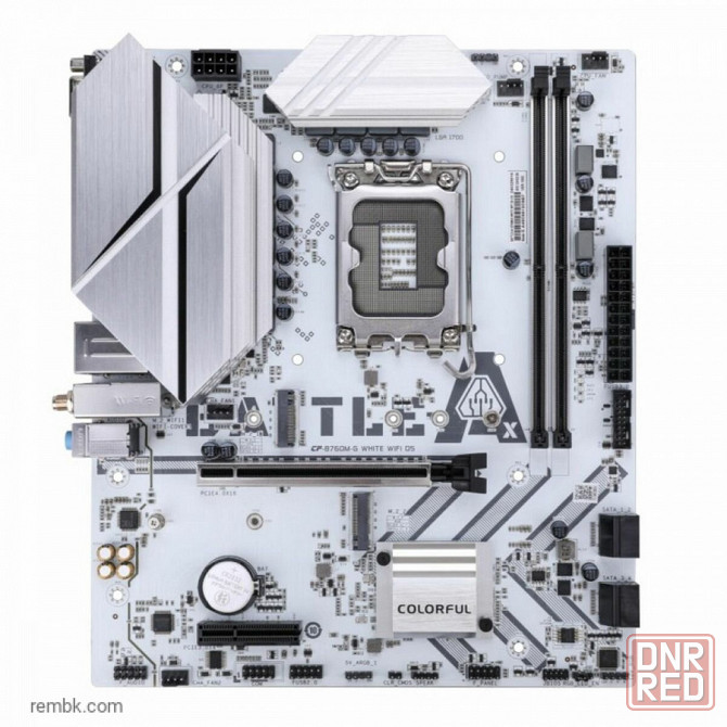 Материнская плата colorful b760m-g white wifi d5 v20, lga1700, intel b760, micro-atx, rtl (battle-ax b760m-g white wifi d5 v20) по доступной цене в ма Донецк - изображение 1
