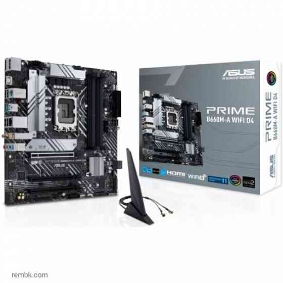 Материнская плата asus prime b660m-a wifi d4 (lga1700, matx) по доступной цене в макеевке днр | Гарантия Донецк