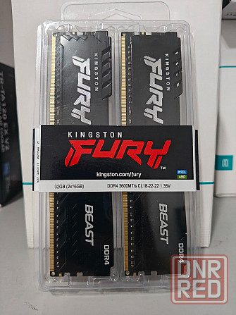 Оперативная память DDR4 Kingston Fury Beast 32Gb (2x16GB) 3600MHz Донецк - изображение 1