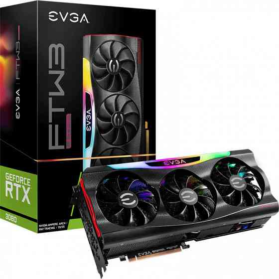 Видеокарта Evga Rtx 3080 Ftw3 Ultra Gaming, 10 Гб Gddr6x, 320 бит Донецк