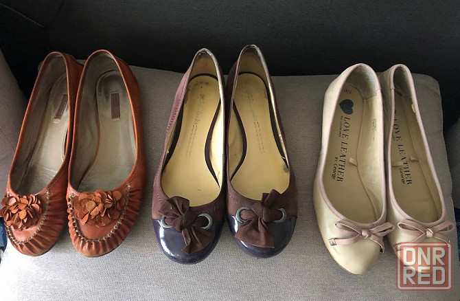 Балетки женские кожаные clarks, ecco, george Макеевка - изображение 1