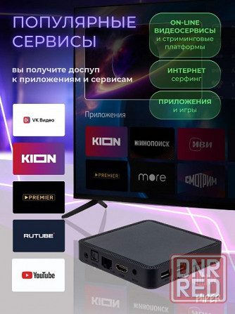 Медиаплеер (смарт тв приставка) HIPER tv i6 pro Донецк - изображение 3