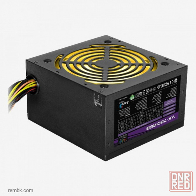 Блок питания aerocool vx plus 750 rgb 750w черный box | Гарантия Донецк - изображение 1
