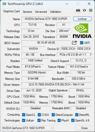 Palit GeForce GTX 1660 SUPER GamingPro OC Донецк