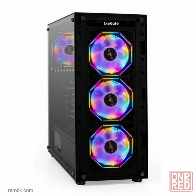 Корпус midi-tower exegate [i3 base ex294967rus] atx, без бп, черный в макеевке днр | Гарантия Донецк - изображение 1