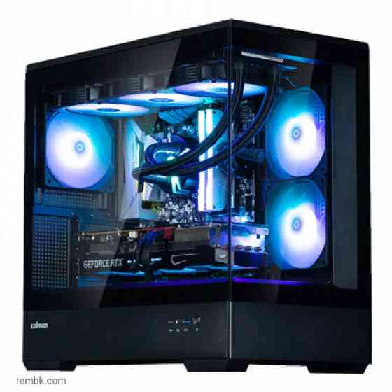 Корпус zalman p10, matx, black, window, 2x3.5", 3x2.5", 1xusb type-c, 1xusb3.0, rear 1x120mm argb p10 black | Гарантия Макеевка