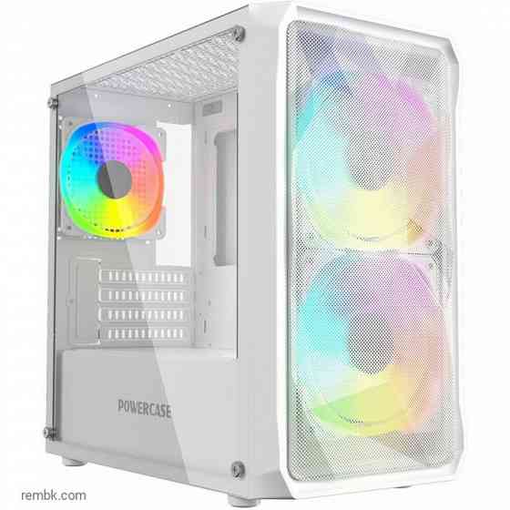 Корпус powercase mistral micro a3w argb, tempered glass, 2x 140mm argb pwm+1x 120mm argb pwm, белый, matx cmmaw-a3 в макеевке днр | Гарантия Макеевка