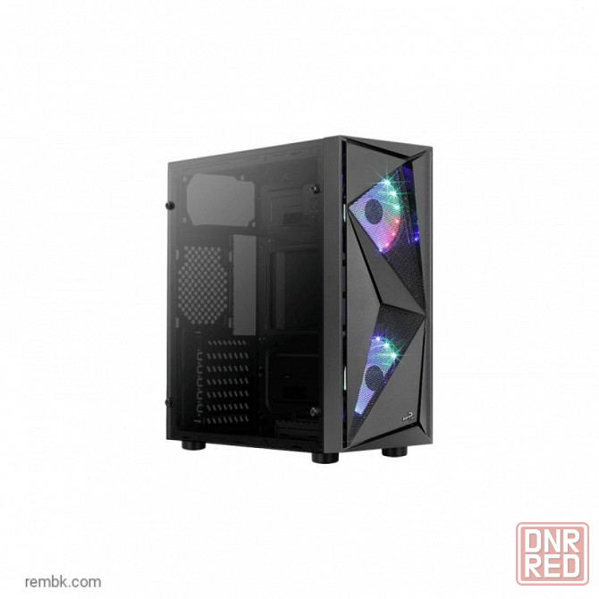 Корпус atx miditower aerocool (formula) glider cosmo-g-bk-v1 black | Гарантия Макеевка - изображение 1