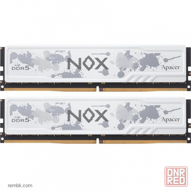 Оперативная память 32gb ddr5 6800mhz apacer nox white (2x16gb kit) (ah5u32g68c642mwaa-2) по доступной цене в макеевке днр | Гарантия Макеевка - изображение 1