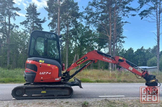 Экскаватор Kubota U27-4 с прицепом для машины Горловка - изображение 3