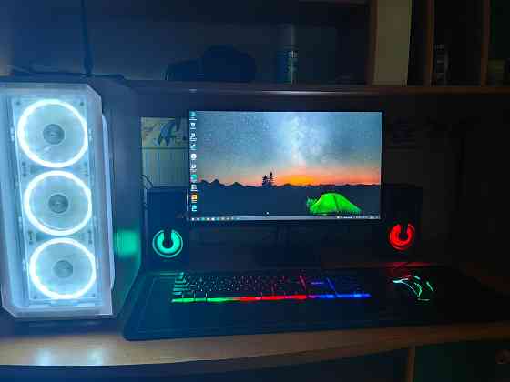 Почти новый игровой пк Ryzen 5 5600 RTX 4060 с игровым монитором Донецк
