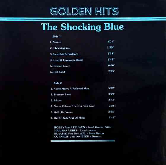 Виниловая пластинка LP "The Shocking Blue"- "Golden Hits" Донецк
