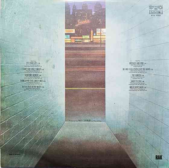 Виниловая пластинка LP "Smoke"- "Bright Lights & Back Alleys" Донецк