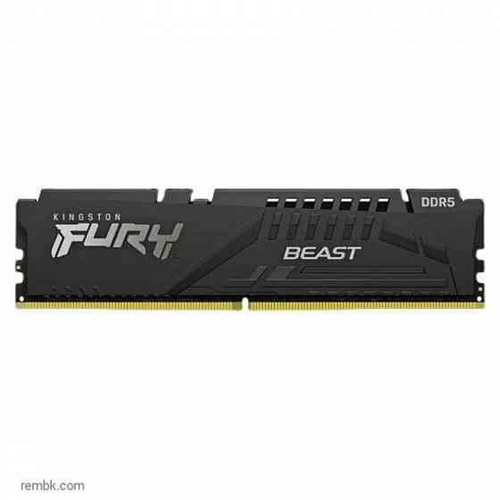 Kingston fury beast black ddr5 dimm 5200mhz pc-41600 cl40 - 8gb kf552c40bb-8 oem в макеевке днр | Гарантия Макеевка