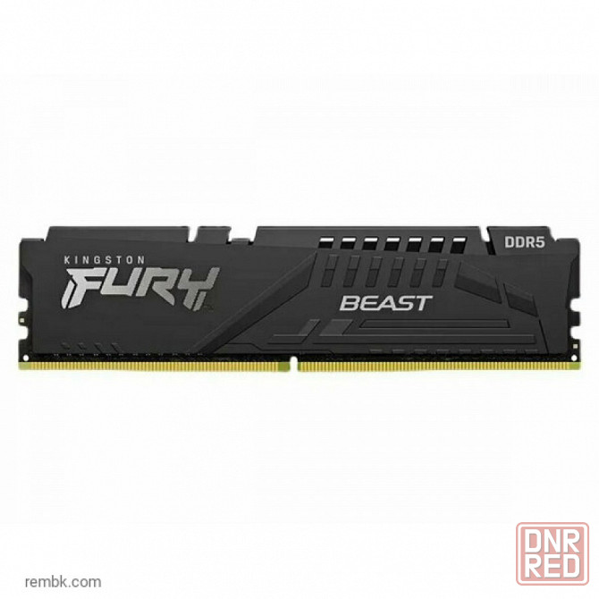 Kingston fury beast black ddr5 dimm 5200mhz pc-41600 cl40 - 8gb kf552c40bb-8 oem в макеевке днр | Гарантия Макеевка - изображение 1