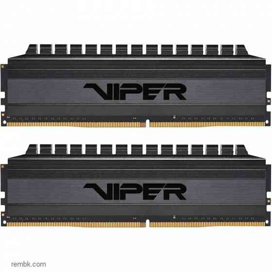 Оперативная память dimm ddr4 8gb 3200mhz patriot viper 4 blackout (pvb48g320c6k) (2x4gb kit) в макеевке днр | Гарантия Макеевка