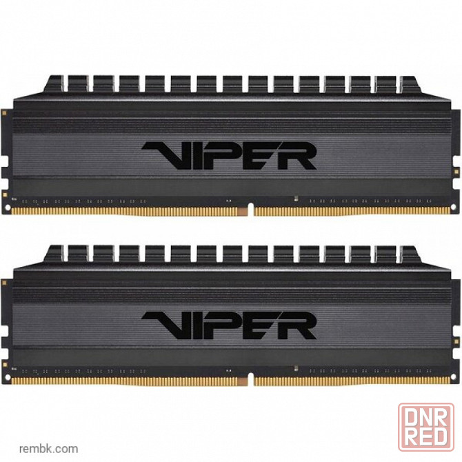Оперативная память dimm ddr4 8gb 3200mhz patriot viper 4 blackout (pvb48g320c6k) (2x4gb kit) в макеевке днр | Гарантия Макеевка - изображение 1