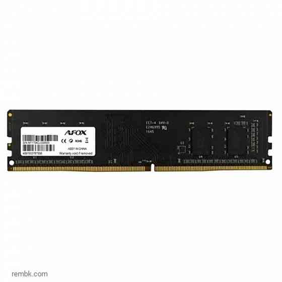 Оперативная память dimm ddr4 afox 4гб 2400мгц cl17 (afld44ek1p) oem в макеевке днр | Гарантия Макеевка