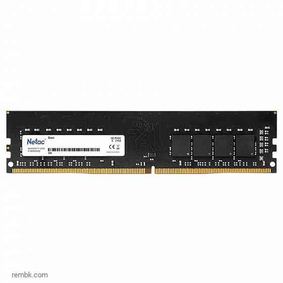 Оперативная память dimm netac ddr4 4gb 2666mhz pc-21300 (ntbsd4p26sp-04) | Гарантия Макеевка