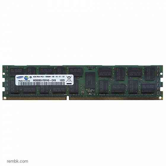 Оперативная память dimm ddr3 samsung 4гб 1333мгц (m393b5170fh0-ch9) ecc б/у в макеевке днр | Гарантия Макеевка