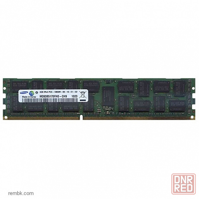 Оперативная память dimm ddr3 samsung 4гб 1333мгц (m393b5170fh0-ch9) ecc б/у в макеевке днр | Гарантия Макеевка - изображение 1