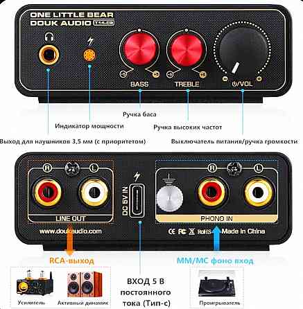 Douk Audio T14-EQ Мини-MM MC фонокорректор Донецк