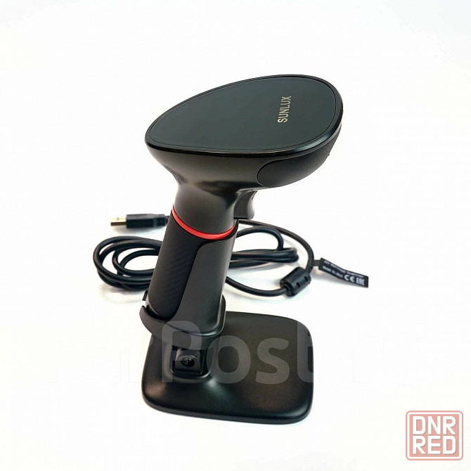 Сканер штрих-кода Sunlux XL-3610 2D ручной черный с подставкой Донецк - изображение 1