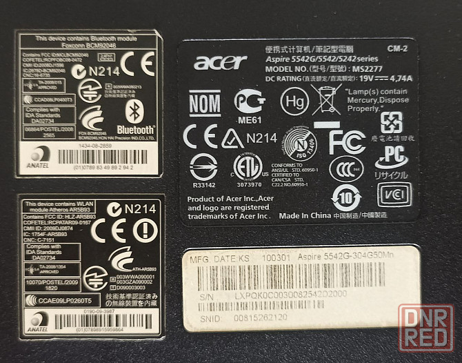 Ноутбук 15,6" Acer Aspire 5542G-304G50Mn Донецк - изображение 8