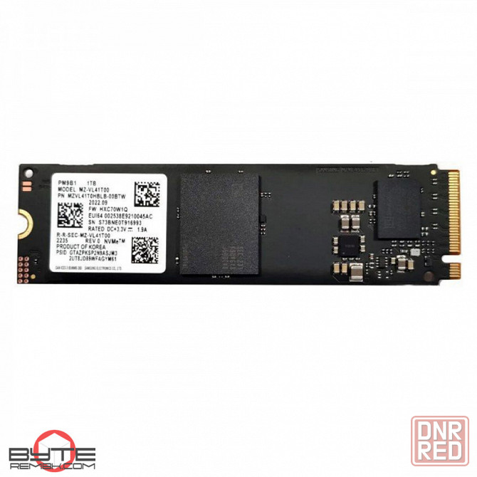 Твердотельный накопитель ssd m.2 nvme samsung 1tb, pm9b1, m.2 2280, nvme, pcie 4.0 x4 mzvl41t0hblb-00b07 | Гарантия Макеевка - изображение 1