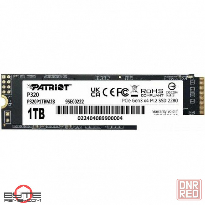 Твердотельный накопитель ssd patriot p320 1tb p320p1tbm28, m.2 2280, pci express 3.0 x4 по доступной цене в макеевке днр | Гарантия Макеевка - изображение 1