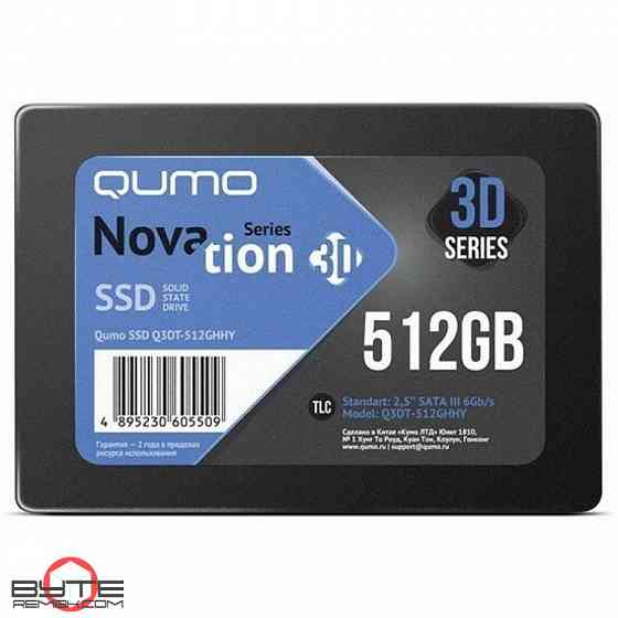 Твердотельный накопитель ssd 512gb qumo novation 3d (q3dt-512ghhy) | Гарантия Макеевка