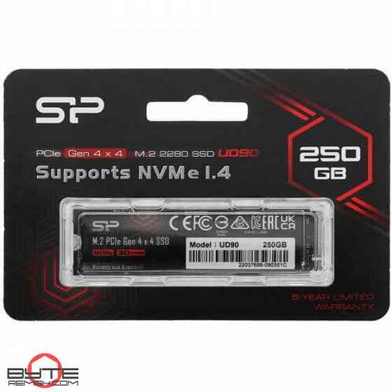 Твердотельный накопитель ssd silicon power 250 гб m.2 nvme ud90 [sp250gbp44ud9005] | Гарантия Макеевка