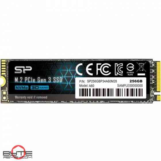 Твердотельный накопитель ssd m.2 nvme silicon power siliconpower p34a60-series 256 gb pci-e x4 3d nand (sp256gbp34a60m28) | Гарантия Макеевка