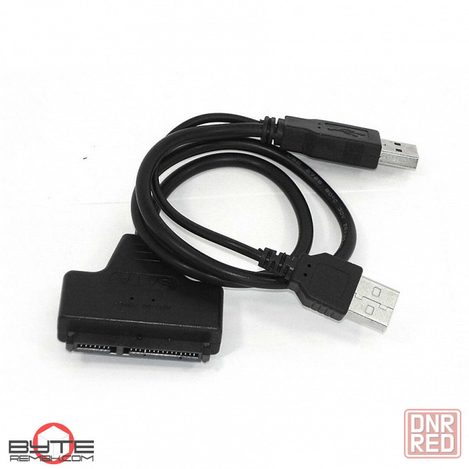 Переходник sata на usb 2.0 на шнурке 50см с индикаторами питания и чтения hdd dm-685 | Гарантия Макеевка - изображение 1