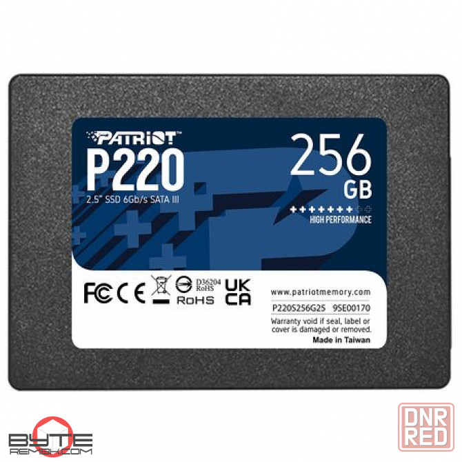 Твердотельный накопитель ssd sata iii patriot p220s256g25 256gb p220 в макеевке днр | Гарантия Макеевка - изображение 1