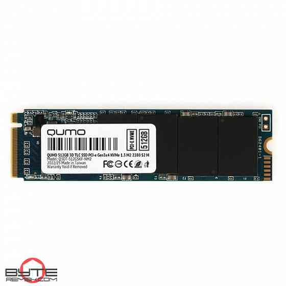 Накопитель ssd 512gb pcie gen3x4 nvme 1.3 m2 2280 qumo novation tlc 3d (q3dt-512gskf-nm2) sm2263xt | Гарантия Макеевка