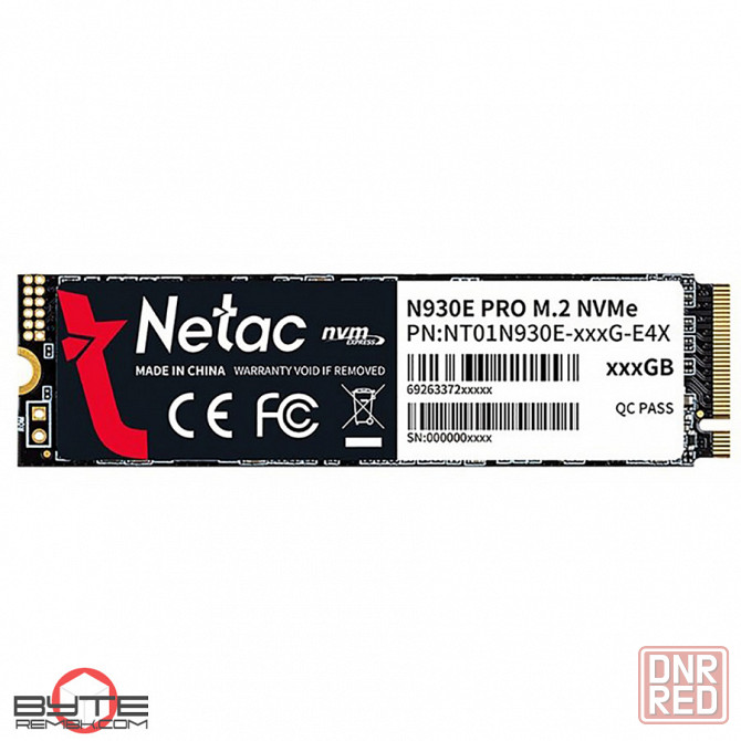 Ssd диск netac m.2 (2280) n930e 256gb pcie nvme 3.0 x4 tlc nt01n930e-256g-e4x | Гарантия Макеевка - изображение 1