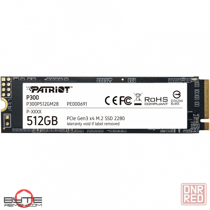 Твердотельный накопитель patriot memory p300 512гб m.2 p300p512gm28 | Гарантия Макеевка - изображение 1