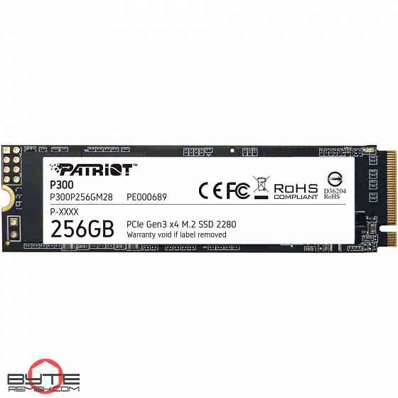 Твердотельный накопитель ssd m.2 nvme patriot memory p300 (p300p256gm28) 256гб | Гарантия Макеевка
