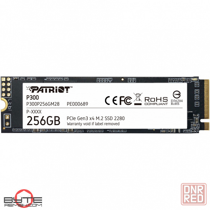 Твердотельный накопитель ssd m.2 nvme patriot memory p300 (p300p256gm28) 256гб | Гарантия Макеевка - изображение 1