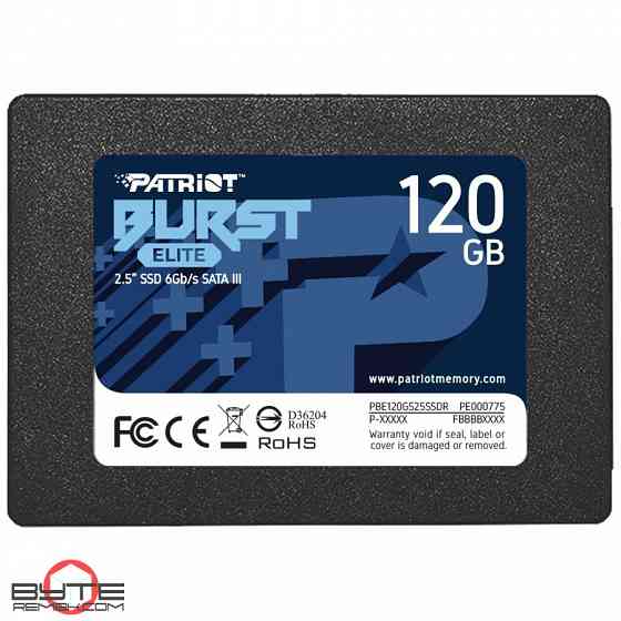 Твердотельный накопитель ssd 2.5" patriot memory burst elite (pbe120gs25ssdr) 120гб | Гарантия Макеевка