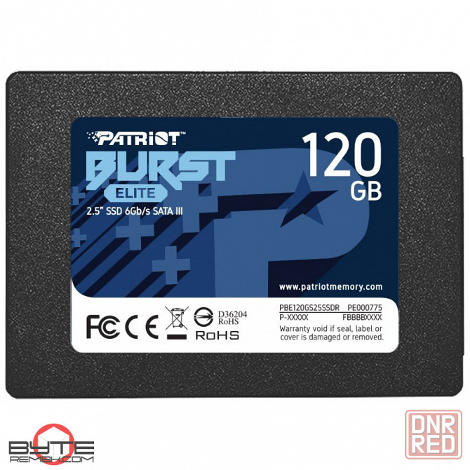 Твердотельный накопитель ssd 2.5" patriot memory burst elite (pbe120gs25ssdr) 120гб | Гарантия Макеевка - изображение 1